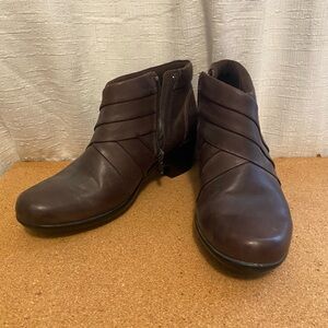 Clarks Brown Ankle Boots